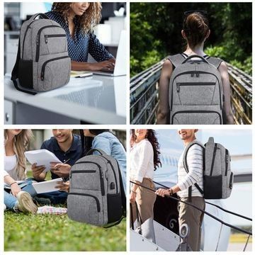 물 저항 노트북 배낭 비즈니스 여행 슬림 내구성 항 도난 노트북 배낭 USBCharging